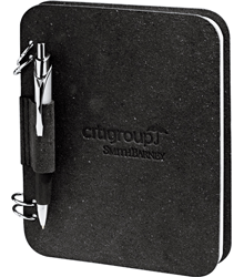 8 x 6 Red Recycled Notebook Pen Combo